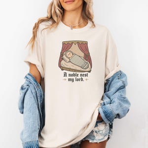 A Noble Rest My Lord Shirt, Funny Medieval TShirt, Renaissance MemeTee, Sleep Humor Shirt, Ren Faire,  Funny Butt Trumpet, Medieval Birthday
