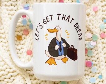 Koffiemok eend met aktetas: grappig ondernemerscadeau