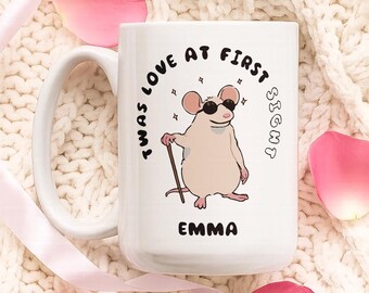 Grappige blinde muismok: "Twas Love At First Sight" - sarcastisch cadeau
