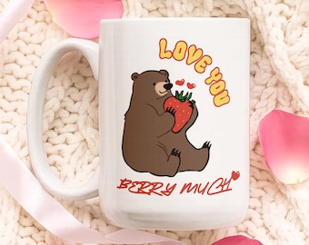 Gepersonaliseerde koffiemok beer – grappig jubileumcadeau