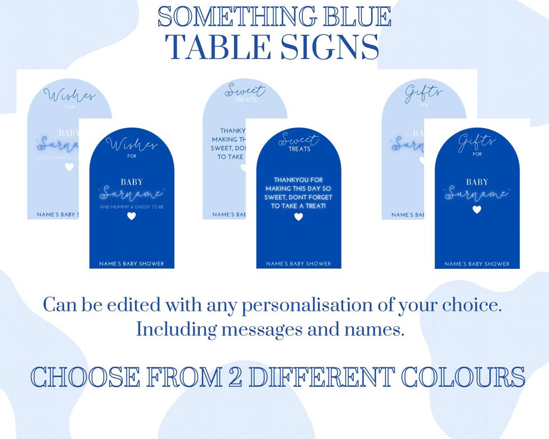 Table Signs - for Any Event - Etsy