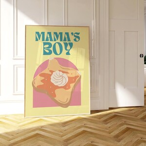 UGA Athens, Georgien Trendige helle Wandkunst Mama&#39;s Boy Poster DIGITAL DOWNLOAD
