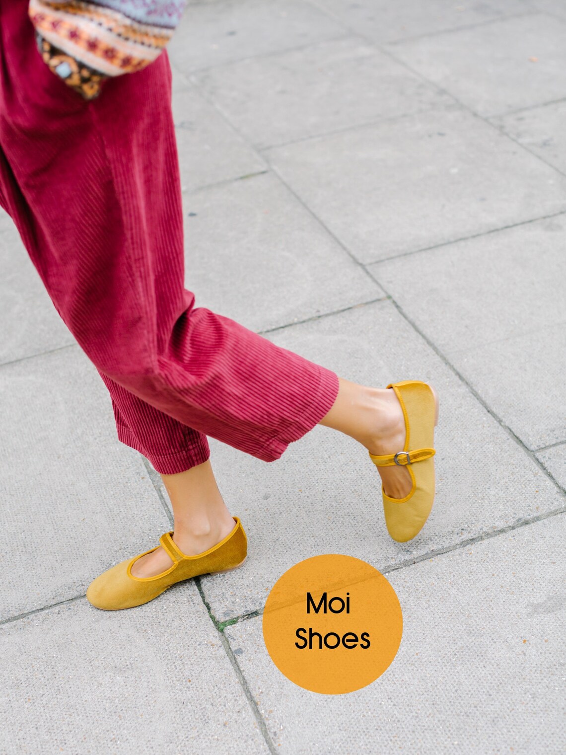 Mary Jane Satin Velvet Shoe