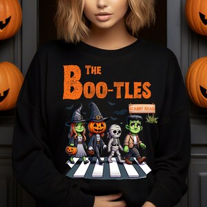 The Boo-tles Parody Halloween Png - Trick Or Treat Digital Downloads - Abbey Road Sublimation Design - Fall Png For T-Shirts Mugs Tote Bags
