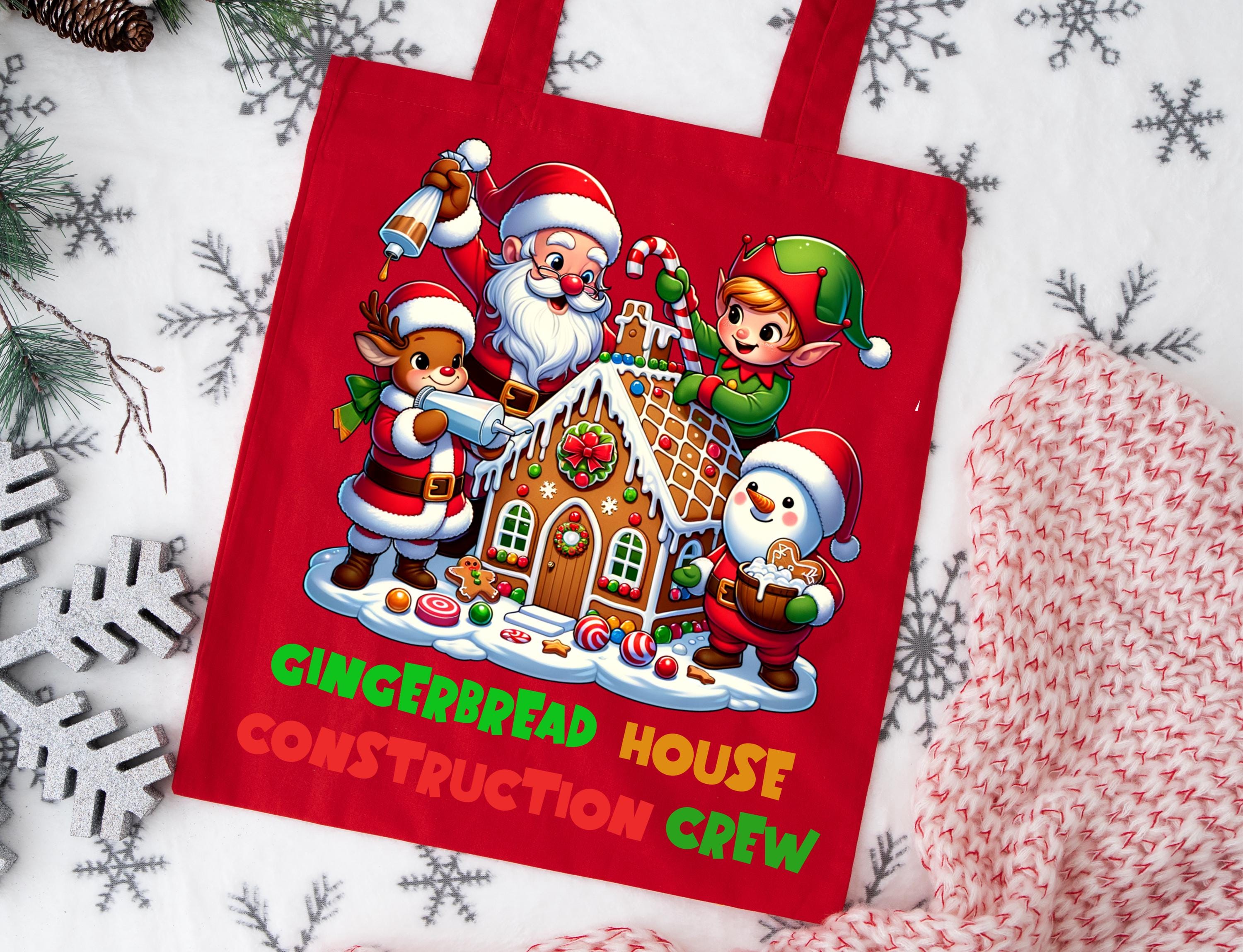 Gingerbread Crew Gingerbread House Crew PNG – Funny Christmas Baking Design (digital ...