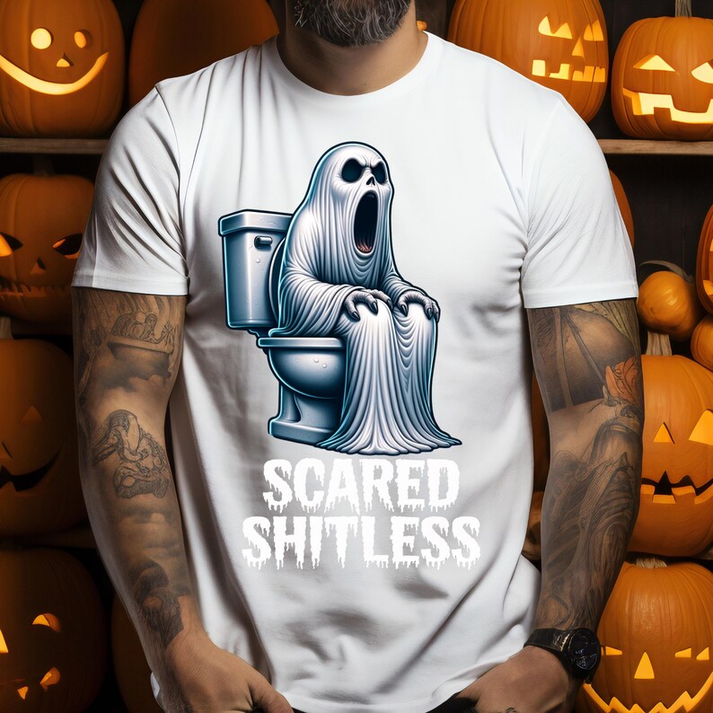 Funny Scared Ghost PNG – Rude Halloween Design (digital Download) - Etsy