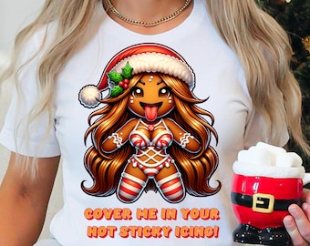 Naughty Gingerbread Woman PNG - Sexy Christmas Art (Digital Download)