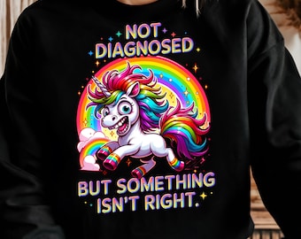 Funny Mental Health Unicorn Humor PNG, Neurodivergent Humor Design, Rainbow Unicorn PNG, ADHD Autism Sublimation, Sarcastic Digital Download