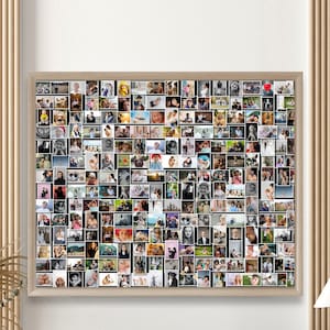 Collage de fotos personalizado completo, collage de fotos para regalo de cumpleaños, regalo de aniversario, collage de fotos personalizado a partir de sus fotografías, archivo digital