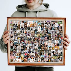 Collage de fotos completo personalizado, regalo de cumpleaños: para todos tus días especiales, un collage único con tus fotos, archivo digital IMPRIMIBLE