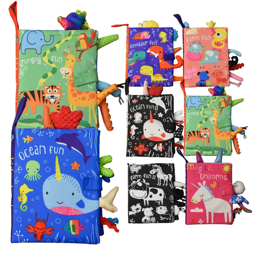Newborn Gift Book Soft Baby Cloth Book Gift Activity Etsy Australia
