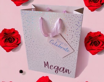 Personalized Valentine's Gift Bag - Custom Name | Heartfelt Gift for Toddlers, Kids, and Parents