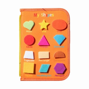 Livre tranquille pour tout-petits Livre d'activités de puzzle pour tout-petits Cadeau pour enfants de 2, 3 ans Livre animé en feutre Tableau souple Montessori image 4