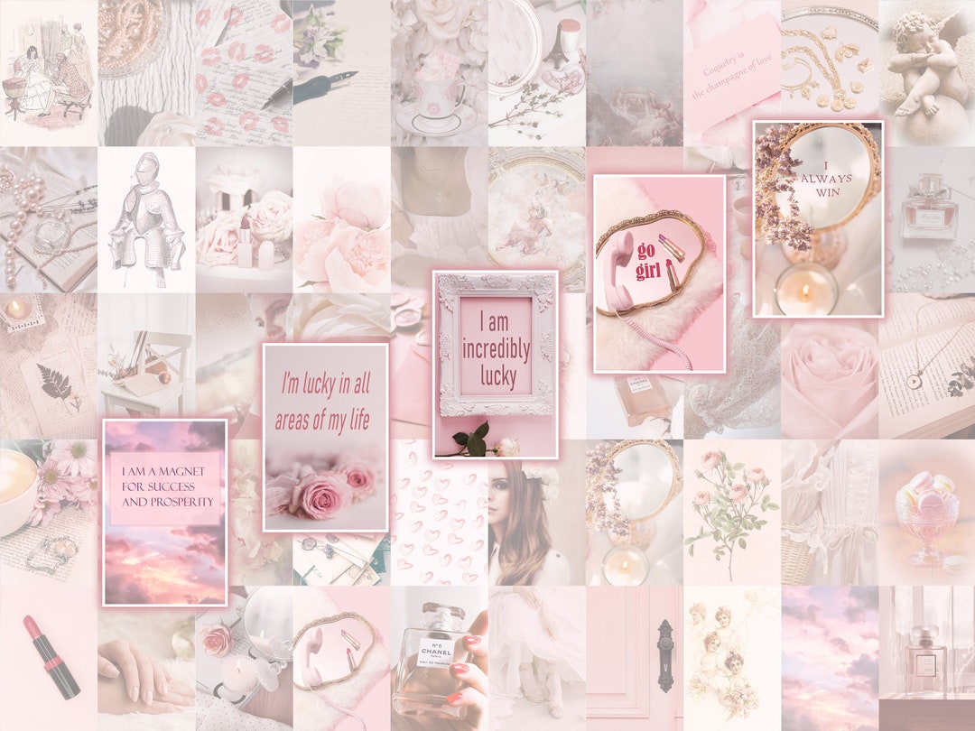 Princesscore Coquette Wall Collage Kit With Lucky Girl Syndrome ...
