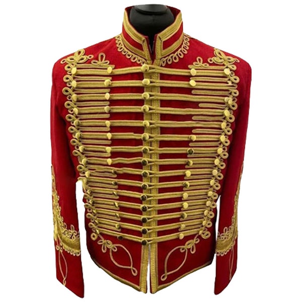 Veste-hussard-napoléonienne-du-18e-siècle-vintage-tunique-uniforme-militaire-Pelisse-Jimmi-Hendrix