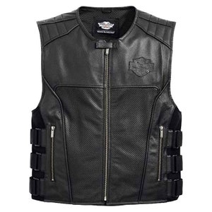 Leather Jacket Vest HARLEY LEATHER VEST
