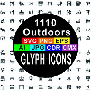 1110 屋外グリフアイコン ベクターファイル SVG EPS AI jpg png cdr cmx 都市、ライフスタイル、旅行、季節、交通標識、建物、ランドマークをテーマにした