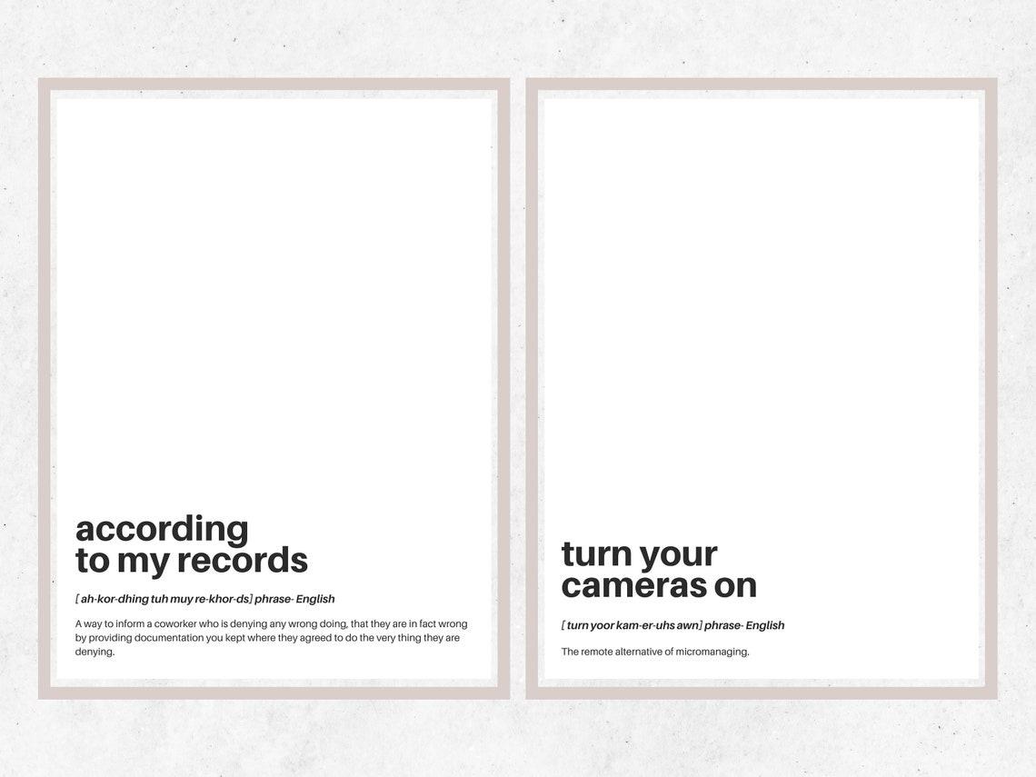 Funny Office Posters, Set of 15, Size 12x16, 15x20, 18x24, 22x28, and 26x32 Etsy