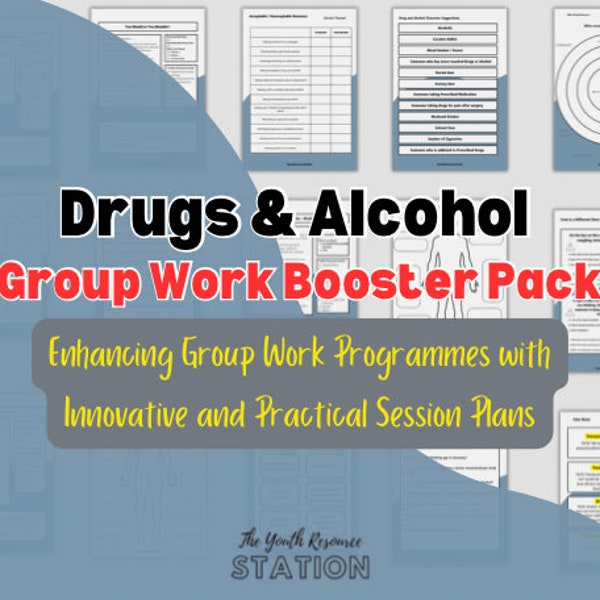 Drugs and Alcohol Group Work Booster Pack - Youth Work - Youth Work Resources - education - learning