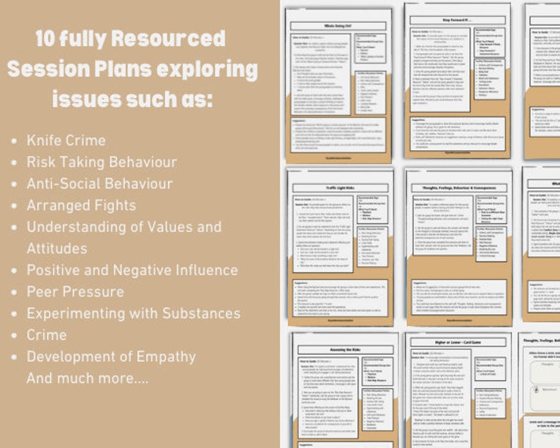 Risk Taking Behaviour Group Work Booster Pack Youth Worker Youth Work Resources Knife Crime Resources Education Learning image 2