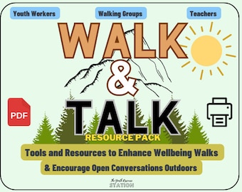 Walk and Talk Resource Pack - Well-being Walks - Youth Work - Mindfulness - Mental Health - Walking Resources - Exercise - Youth groups