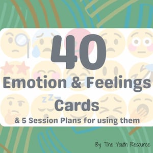 Tarjetas de emociones y sentimientos - Herramientas de bienestar - Recursos de trabajo juvenil - Tarjetas de emociones - Tarjetas de bienestar - Apoyo a la salud mental