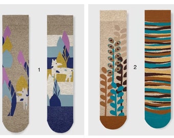 Stylishe Socken Kunst-Design in 18 Varianten