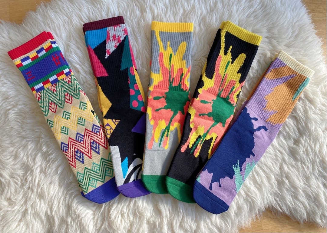 Utensilsto 8 Paar Sportsocken Damen – Bunt, Retro, Für Sport & Alltag (Gr. 35-38)