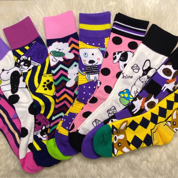 Socken mit Hundemotiven in 9 Varianten