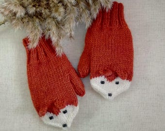 Wzór na robótkę na drutach – Rękawiczki z lisem (2-7 lat) – PDF + samouczki wideo