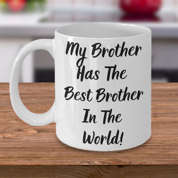 Tazza Per Fratello Con Scritta Divertente In Tedesco – Idea Regalo Originale Per Compleanno O Natale – Stampata A Mano In Baviera – 330 Ml