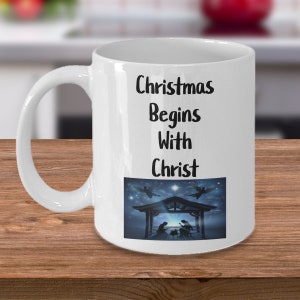 Christmas begins with christ, the reason for the season, choose christ.