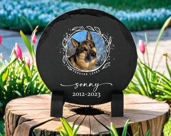 Custom Pet Memorial Gift, Cat Memorial Stone, Personalized Pet Memorial Gift, Pet Grave Marker Headstone, Bereavement Gift, Outdoor Memorial