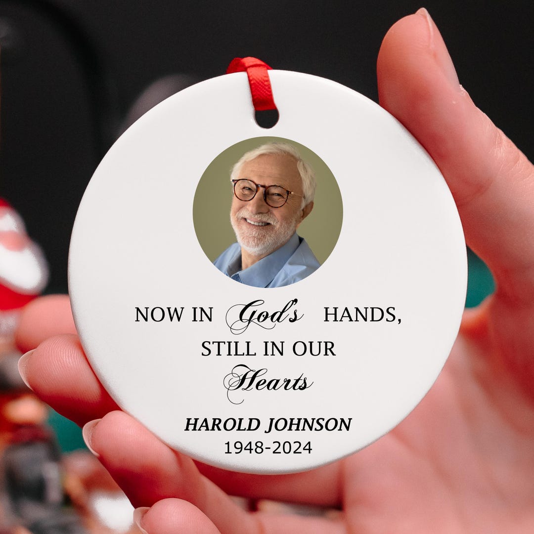 Custom Christmas Memorial Ornament, Personalized in Loving Memory ...