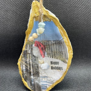 Beach Oyster shell ornament