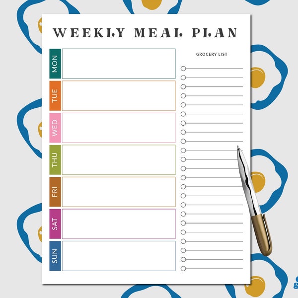 Meal Planner - Etsy