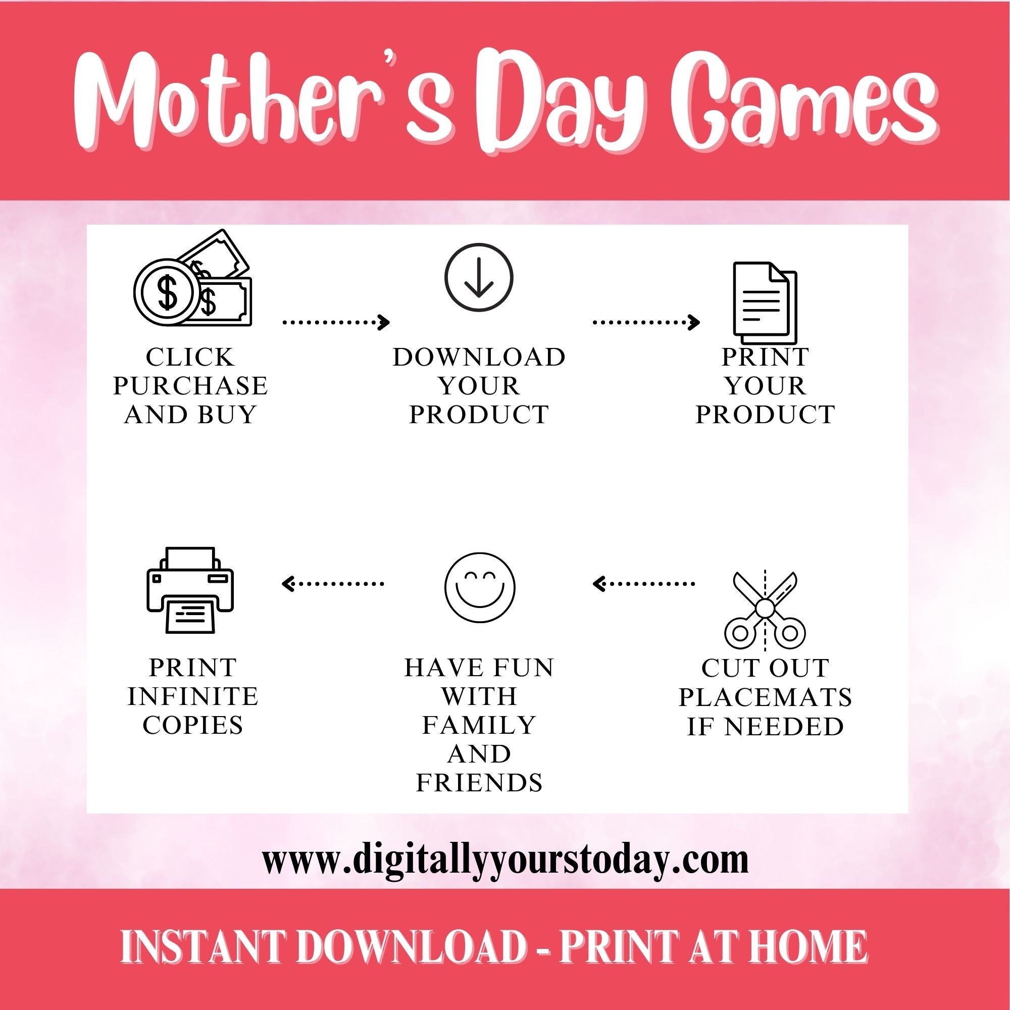 Mother's Day Game Printable Bundle Fun Games for Mum Mothering Sunday ...