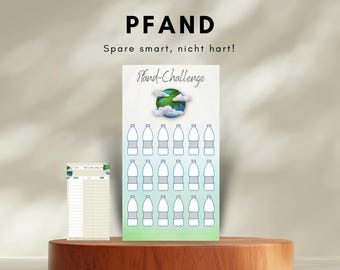 Deposit Savings Challenge • A6 Budget Planner • Envelope Method • Deposit Bottle Savings Card • Save smartly, not hard