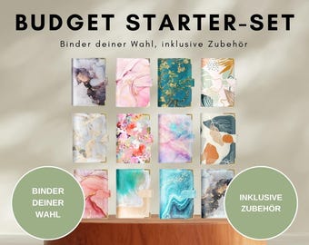 Budgeting Starter Set • A6 Budget Binder Set • Starter Set, Challenges, Dashboards, Savings Games & Accessories, Budget Planner