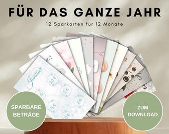 Kids' Year-End Challenge • Savings Challenges for Pocket Money • Instant Download for A6 Budget Planner • Envelope Method