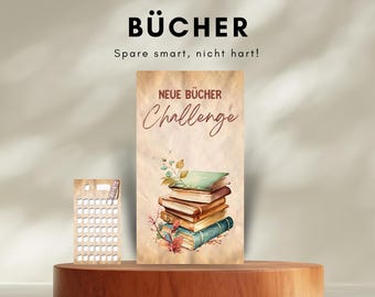 Books Savings Challenge • Saving for books, high quality printing, template savings challenge, cash stuffing template, envelope method