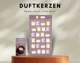 Scented Candle Savings Challenge | 300 g Print Version | A6 Envelope Method