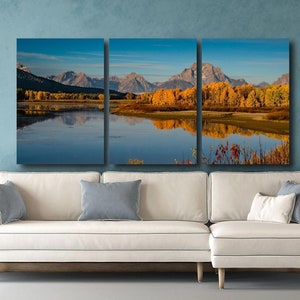 Oxbow Bend Herbst Grand Teton Nationalpark Landschaft Naturfotografie