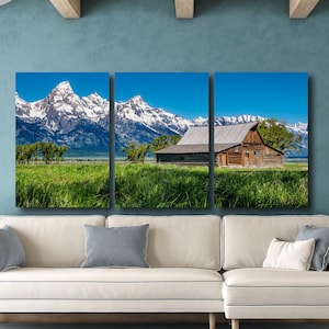 Moulton Barn Mormon Row Landschaftsfotografie Grand Teton Nationalpark Wyoming