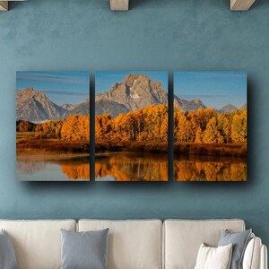 Oxbow Bend Herbst Grand Teton Nationalpark Landschaft Naturfotografie