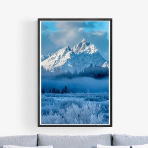Grand Teton National Park Jackson Lake Dam Winter Landschaftsfotografie