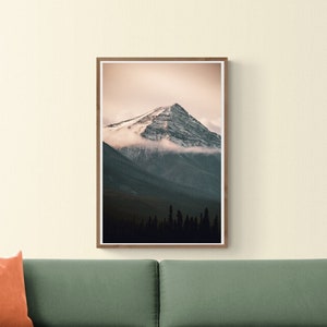 Yoho National Park Sunset Mountain, Canada, Landscape Photography