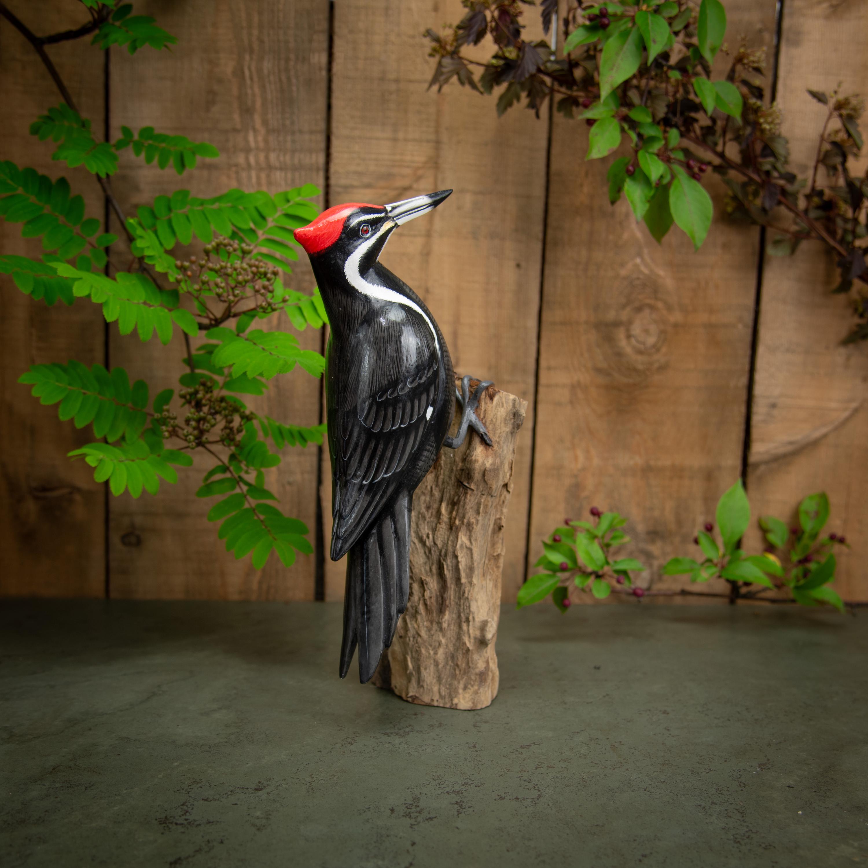 Pileated Woodpecker Figurine - Etsy