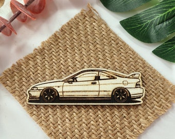 JDM-legende Integra DC2 Type R Vtec houten koelkastmagneet klassieke Japanse sportwagen
