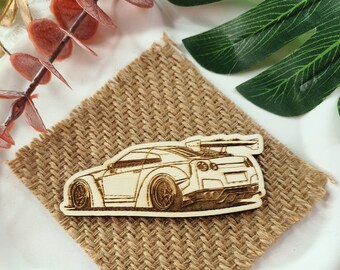 Japanse klassieke Skyline GTR35 R35 houten koelkastmagneet klassieke Japanse JDM Legend Sports Cars